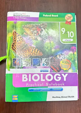 Biology Practical Notebook for Class 9 & 10 (Federal Board) - All Experiments made