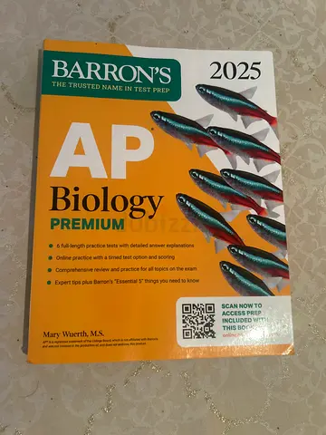 Barron's AP Biology Premium 2025 (Test Prep) - Like New