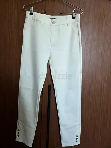 White Tailored Trousers – Drôle de Copine Paris – Size L