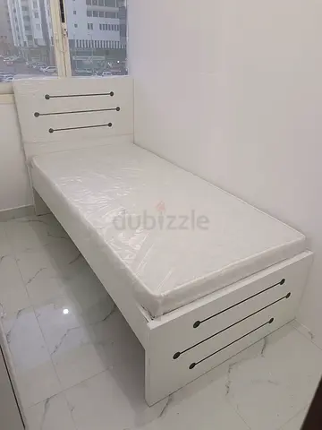 Brand New mdf single bed with medical mattress available.