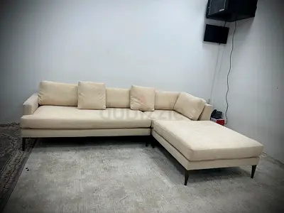 Beige color west elm sofa