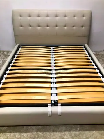 Leather hydraulic bed 180x200
