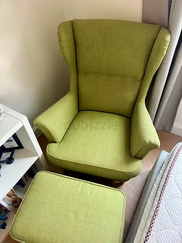 IKEA Strandmon chair and footstool