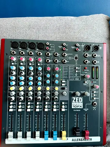 Allen & Heath ZED-10FX 6-Channel Mixer – Excellent Working Condition
