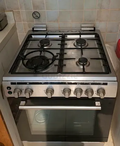 Used 4-Burner Gas Cooker with Oven - Stainless Steel