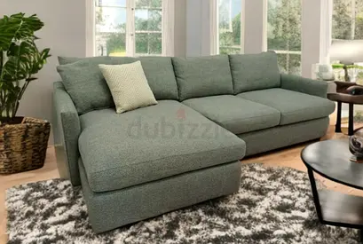 Expensive quality crate and barrel lshape sofa