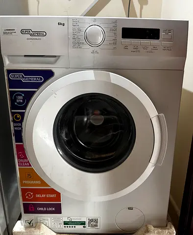 Super General 6kg Front Load Washing Machine - excellent Condition