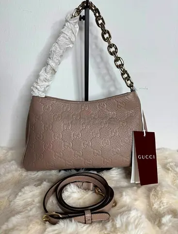 Gucci GG Emblem Medium Shoulder Bag