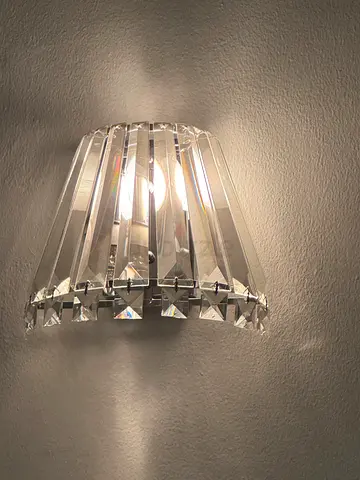 Modern Crystal Wall Sconce Light Fixture 2 pieces