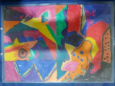 Abstract art ! I am a 9 years old girl . I have interrst in art . I made abstract art myself .✨️
