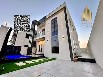 فيلا فاخرة 4 غرف ماستر ومسبح شامل رسوم