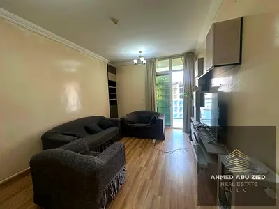 Furnished 2BR for annual rent in Oasis Towers, Ajman. Includes parking, ready to move in, prime loc