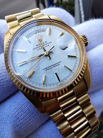ROLEX DAY-DATE 36 MM - REF. 1803 - 18K YELLOW GOLD - WHITE DIAL