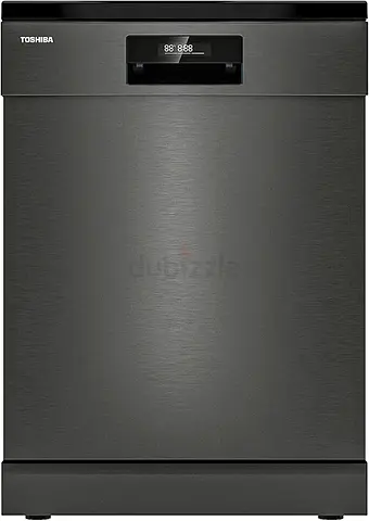 New Toshiba Dishwasher 15-Place Settings with 3 Layer Basket and 8 Programs DW-15F3ME(BS)