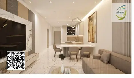 Spacious 1 BHK + Study | 1,012 Sq.ft | 1 Bath + Guest Washroom | Balcony | Flexible Payment Plan | Goldcrest Dreams Tower C, Ajman