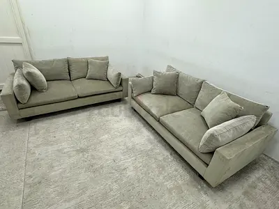 Looks great condition west elm sofa set
