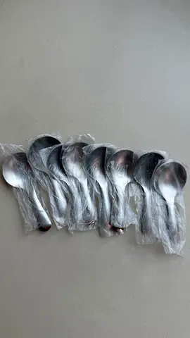 Set of 8 Steel Spoons (10cm length)