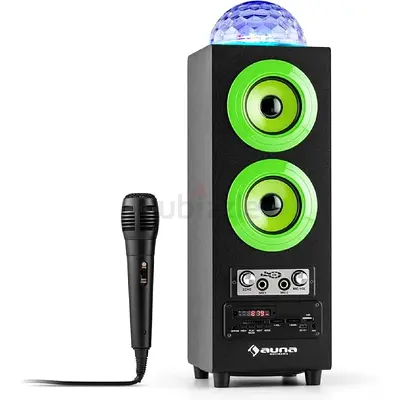 AUNA DiscoStar Portable Party Speaker 15W RMS, Bluetooth, Karaoke