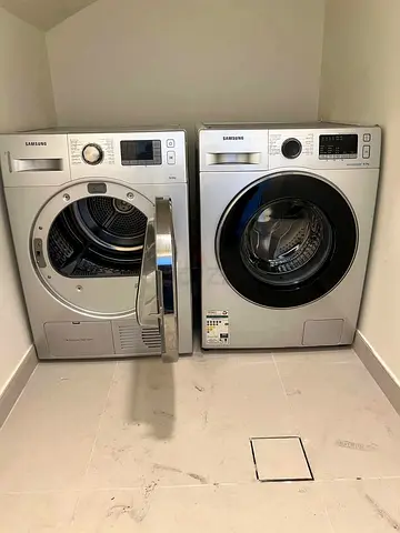 Samsung Washer and Dryer Pair - Front Load, Silver