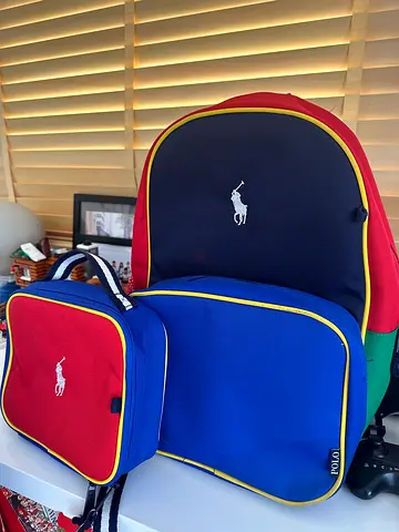 Set of Polo backpack /lunchbag - the lunch bag never used