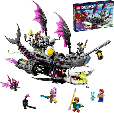 LEGO DREAMZzz Nightmare Shark Ship 71469, Construct The Building Toy Set