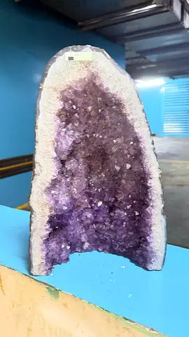 Natural Amethyst Geode Display - Medium Purple Crystal Cluster