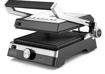 BLACK+DECKER CG2000-B5 2000W Contact Grill / Panini Press