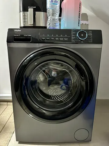 Haier Front Load Washing Machine - 9kg, Dark Grey, Good Condition