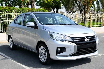 0% DP - ORIGINAL PAINT - MITSUBISHI ATTRAGE 2022 - LOW MILEAGE - GCC