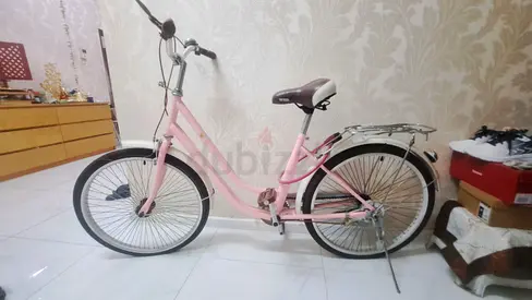 Pink City Cruiser Bicycle - Comfortable Step-Through Frame, Good Condition