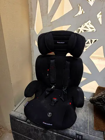 Black child car seat (booster/convertible) in good used condition