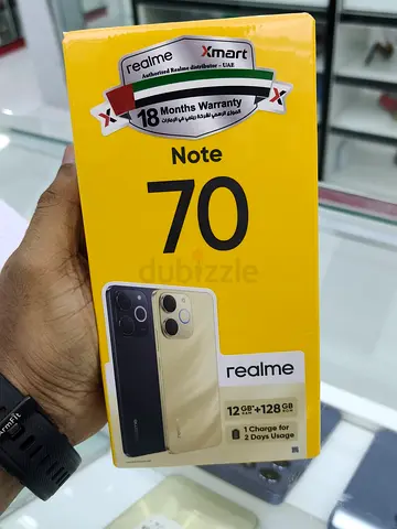 Realme Note 70 - 12GB RAM, 128GB, Brand New Sealed (With 18 Months Warranty) TDRA (PRICE FIXED)