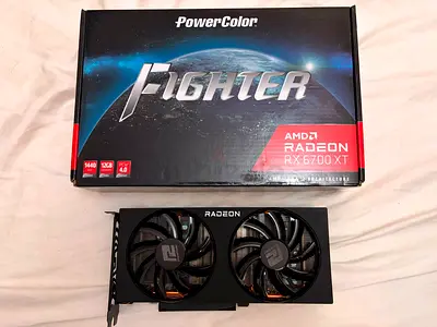 PowerColor Radeon RX 6700 XT Fighter 12GB GPU - Good Condition