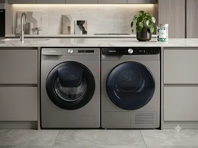 Samsung 9kg Washer & Dryer Set – Grey | Excellent Condition | Premium Design