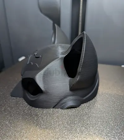 3D-printed Batman Cowl (Matte Black) - Handmade Prop available in different color
