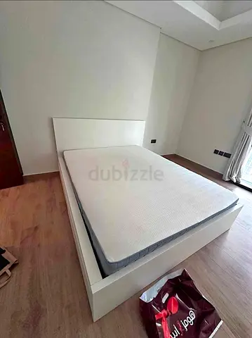 Ikea Malm bed with mattress queen size