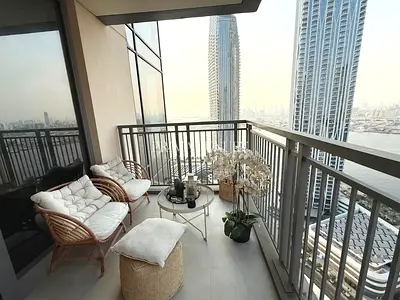 Furnished | High Floor | Burj Khalifa and Sea View