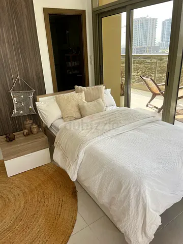 Single Bed with Storage Drawer (Venice), Matching Side Table and Mattress