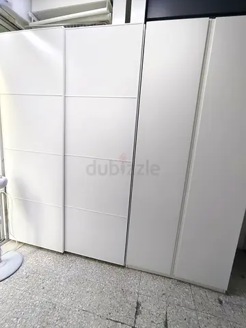 White Sliding Door Wardrobe / Closet - Good Condition