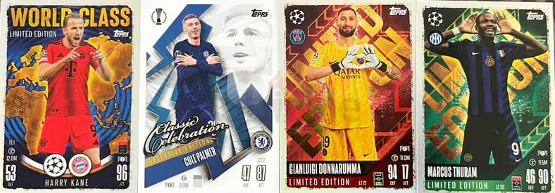 Topps Match Attax 24/25 - Limited Edition & Exclusive 4-Card Lot