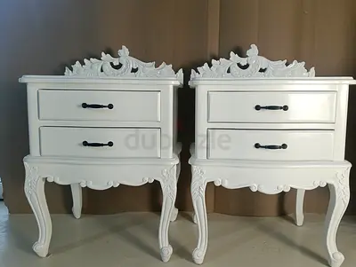 White Classic Nightstands