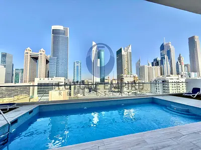 5Minutes To Metro | 1Bed+Hall | Gym Pool Parking