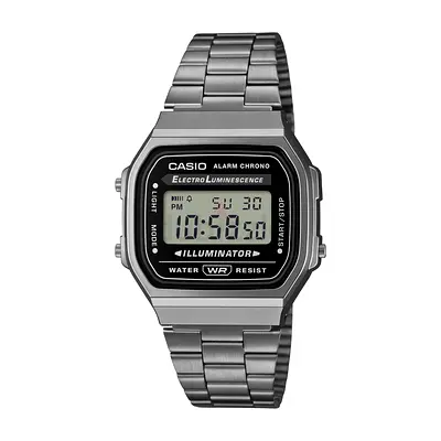 Casio A168WGG-1ADF Classic Digital Stainless Steel Watch - Unisex