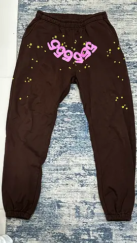 Sp5der Brown 555 Sweatpants