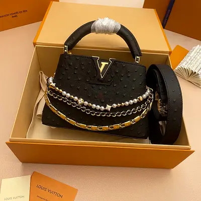 Louis Vuitton Capucines Ostrich Leather Women's Bag