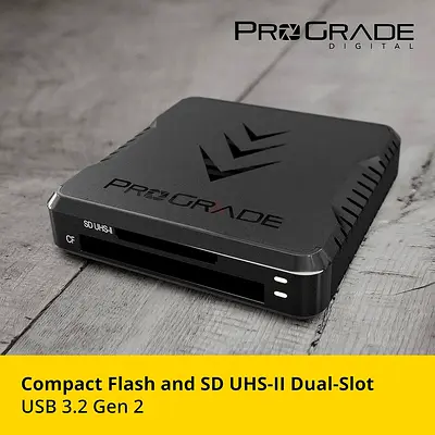 ProGrade Digital USB 3.1 Gen 2 Dual-Slot Card Reader for Compact Flash and SD