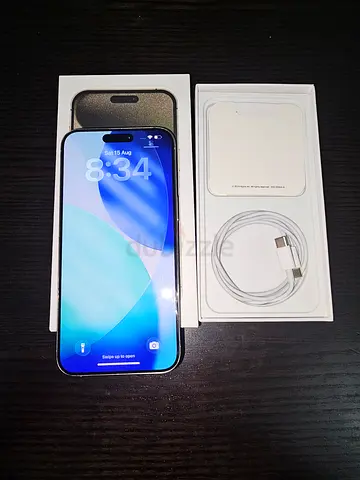 IIphone 15 pro max 256 with Box Dual physical sim just Display msg battery 99% health conditon 10/9