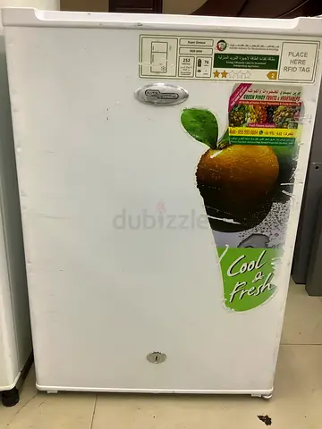 Small single-door fridge / mini refrigerator - used, working
