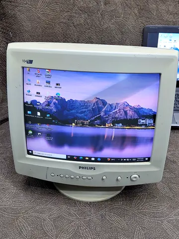 vintage Philips 15" CRT Monitor