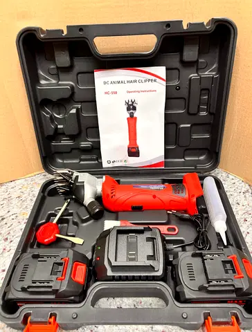 Cordless Pet Grooming Clippers Kit with 2 Batteries & Accessories